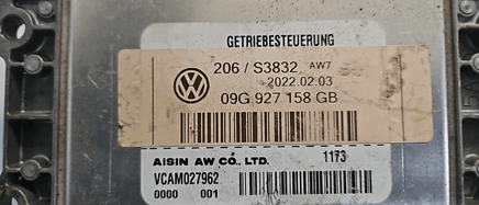 09G 927 158 GB VW Atlas 2018-2023 tcm transmission computer - Swan Auto