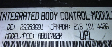 09353691 bcm body control module 2002 Chevy Camaro - Swan Auto