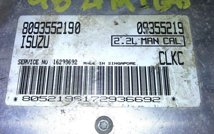 8093552190 ecm ecu computer 1998 Isuzu Rodeo - Swan Auto