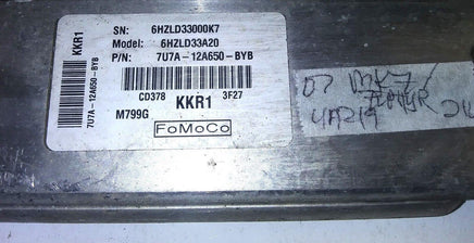 7U7A-12A650-BYB ecm ecu computer 2007 Lincoln MKZ or Zephyr **Tested** - Swan Auto