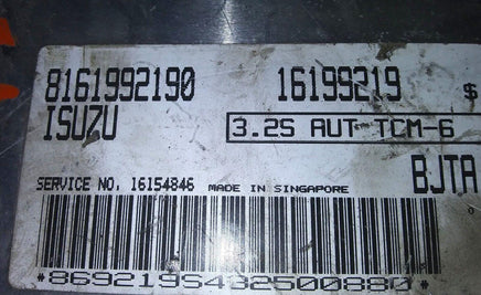 8161992190 Isuzu TCM transmission computer - Swan Auto
