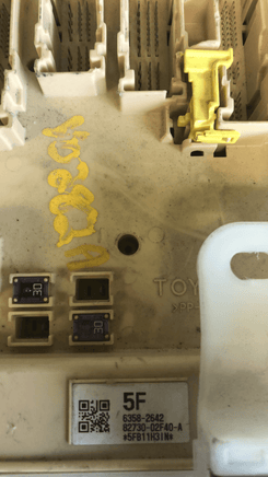 82730-02F40-A Toyota Corolla 2014-2017 fuse junction box - Swan Auto