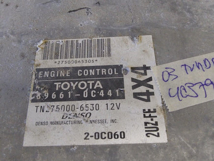 89661-0C441 ecu ecm computer 2003 Toyota Tundra - Swan Auto