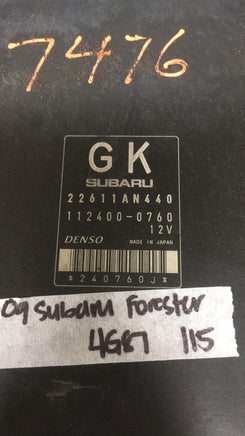 22611AN440 Subaru Legacy ecu ecm computer 2009 - Swan Auto
