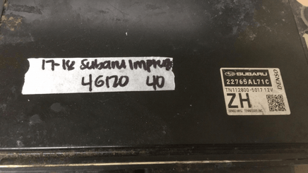 22765AL71C Subaru Impreza 2017-2018 ecm ecu computer - Swan Auto