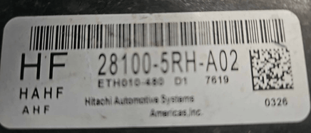 28100-5RH-A02 Honda CR-V CRV 2017-2019 tcm transmission computer - Swan Auto