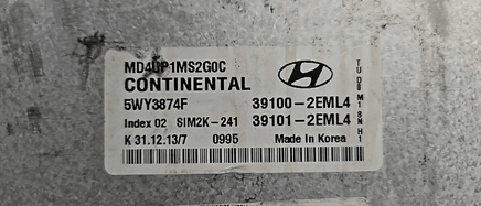 39100-2EML4 Hyundai Elantra 2014-2015 ecm ecu computer - Swan Auto