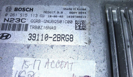 39110-2BRG8 ecm ecu computer 2015-2017 Hyundai Accent - Swan Auto