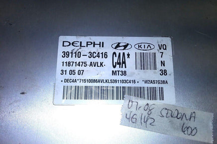 39110-3C416 ecm ecu computer 2007-2008 Kia Sedona - Swan Auto