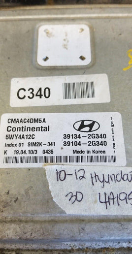 39134-2G340 Hyundai Santa Fe 2010-2012 ecm ecu computer - Swan Auto