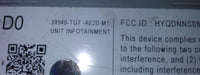 39540-TG7-AE20-M1 Honda Radio Audio computer module - Swan Auto