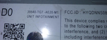 39540-TG7-AE20-M1 Honda Radio Audio computer module - Swan Auto