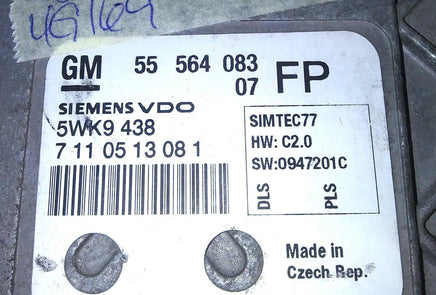 55 564 083 pcm ecu ecm computer 2008 Saturn Astra - Swan Auto