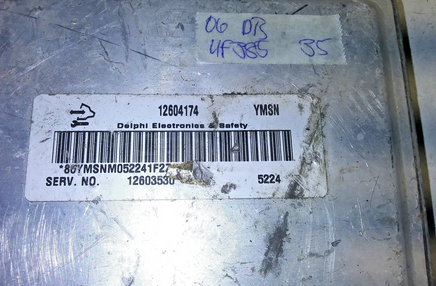 12604174 ecm ecu computer 2006 Cadillac DTS