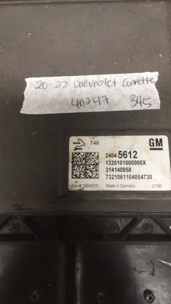 24045612 Chevy Corvette tcm transmission computer module 2020-2022