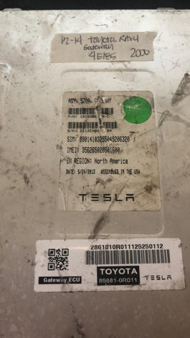 2012-2014 Toyota Rav4 Rav-4 Gateway Control module 89881-0R011