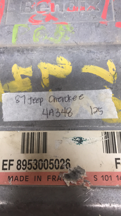 8953005026 Jeep Grand Cherokee ecm ecu computer 1987