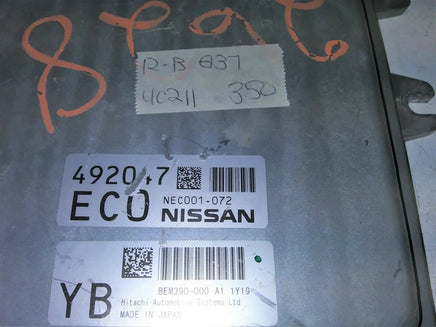 2012-2013 Infiniti G37 ecm ecu computer NEC001-072