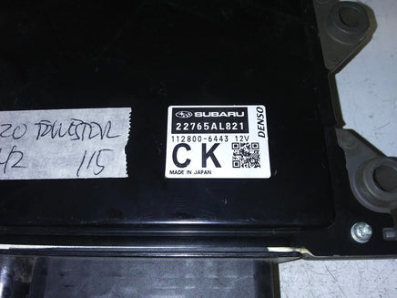 2019-2020 Subaru Forester ecm ecu computer 22765AL821