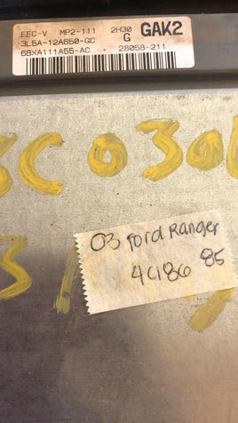 3L5A-12A650-GC ecm ecu computer 2003 Ford Ranger ***TESTED GOOD***