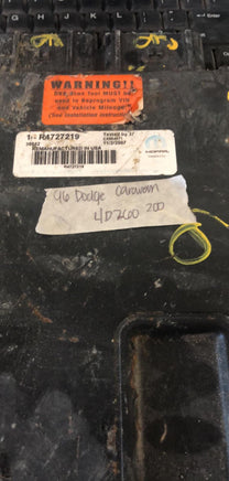 1-R4727219 Dodge Caravan or Plymouth Voyager 1996 ecm ecu computer