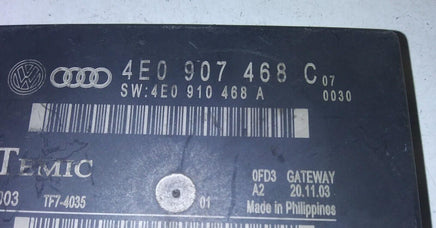 4E0 907 468 C network gateway module 2004 Audi A8 - Swan Auto