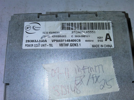 2010-2011 Infiniti G37 bluetooth module 28383JJ50A
