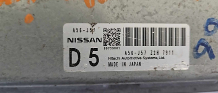 A56-J57 Z2H ecm ecu computer 2010 Nissan Maxima