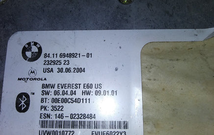 2001-2004 BMW 545i 545 bluetooth telematics control module 84.11 6948921-01