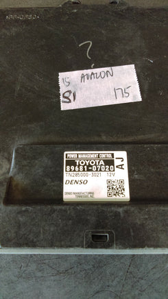 2015 Toyota Avalon power control management control 89681-07020