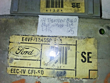 E4VF-12A650-E1A ECM ECU computer 1984 Ford Thunderbird or Mercury Cougar