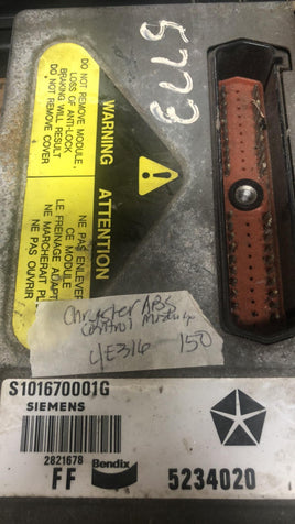 S1016700001G Chrysler ABS control module