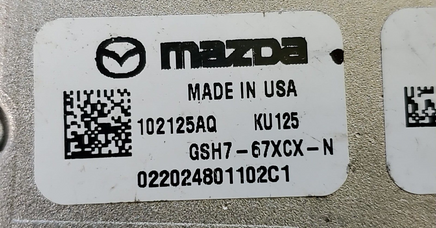 GSH7-67XCX-N Mazda CX3, CX5 or CX9 2019-2021 camera