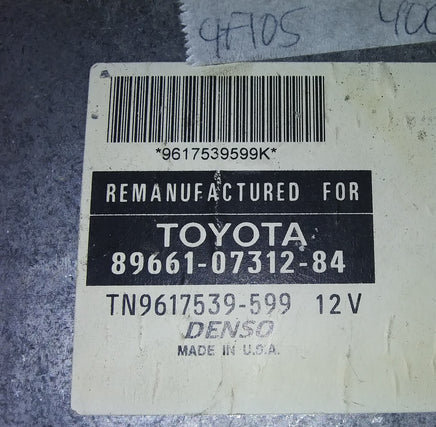 89661-07312-84 ecm ecu computer 2000-2001 Toyota Avalon