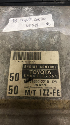 12660992 Toyota Corolla 1998 ecm ecu computer