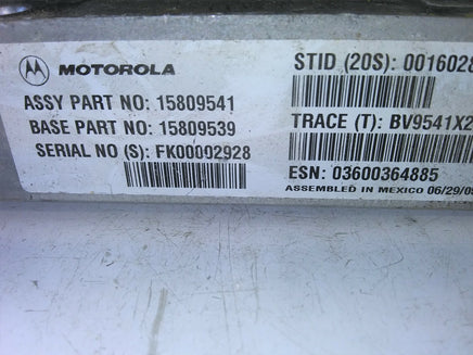 2006 Cadillac DTS communication control module 15809541
