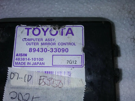 2007-2010 Lexus ES350 mirror relay module 89430-33090
