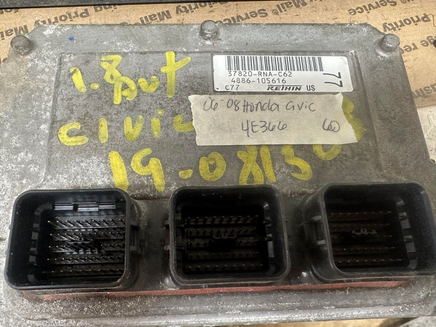 37820-RNA-C62 ecm ecu computer 2006-2008 Honda Civic
