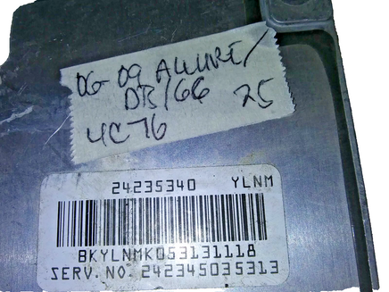 24235340 TCM transmission computer 2006-2009 Buick Allure or DTS or G6