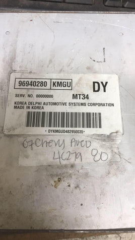 96940280 Chevy Aveo 2007 ecm ecu computer