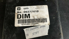 09377410 BCM body control module 2001 Cadillac Seville