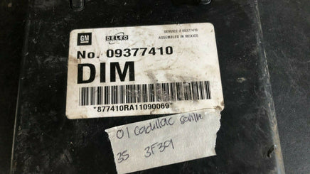 09377410 BCM body control module 2001 Cadillac Seville