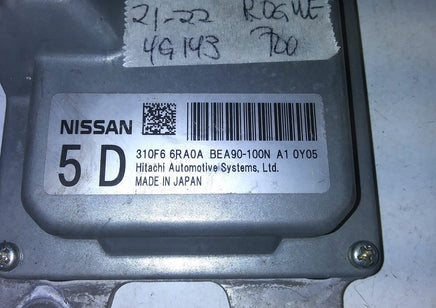 310F6 6RA0A tcm transmission computer 2021-2022 Nissan Rogue