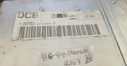 1986-1988 Oldsmobile Alero ecm ecu computer 16039553