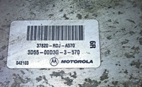 37820-RDJ-A570 ecm ecu computer 2003 Acura MDX