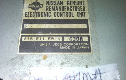 A18-E11 EW1K ecm ecu computer 1995 Nissan Maxima