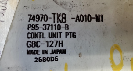 74970-TK8-A010-M1  Honda Odyssey 2014-2017   power tailgate controle unit