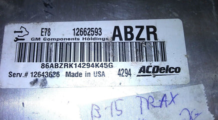12662593 ecm ecu computer 2013-2015 Chevrolet Trax - Swan Auto