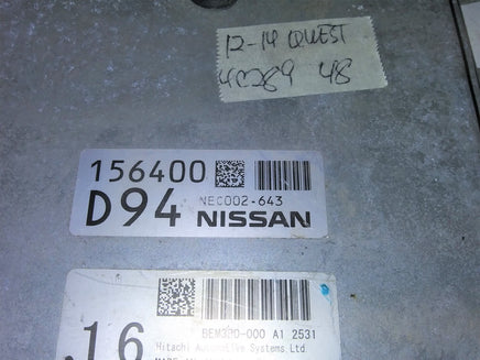 NEC002-643 Nissan Quest 2012-2014 ecu ecm computer