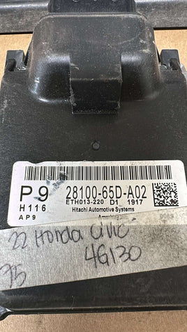 28100-65D-A02 Honda Civic 2022 Transmission control module